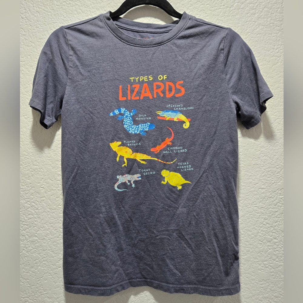 CAT & JACK Types of Lizards Short Sleeve T-Shirt | Kids Large 12/14